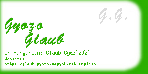 gyozo glaub business card